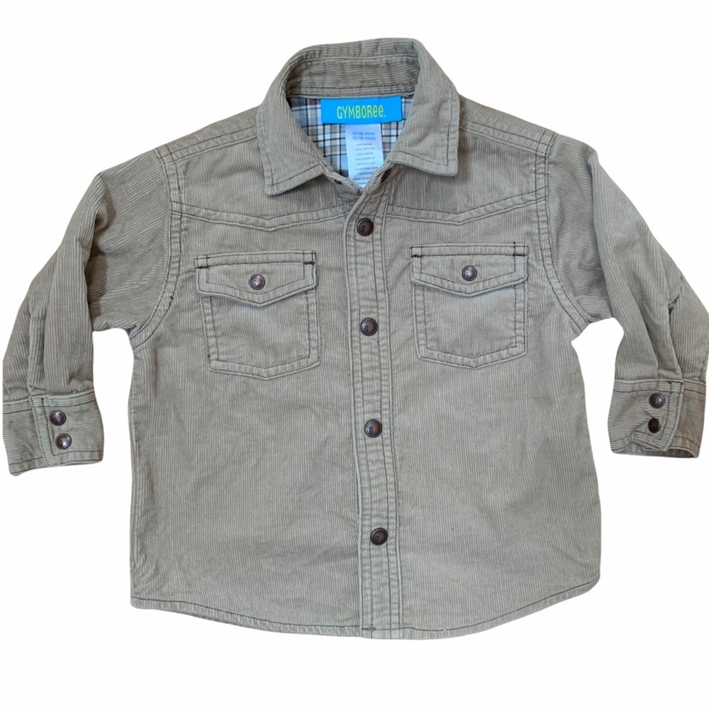 Gymboree Tan Corduroy Shacket Overshirt Toddler size 12-18 M